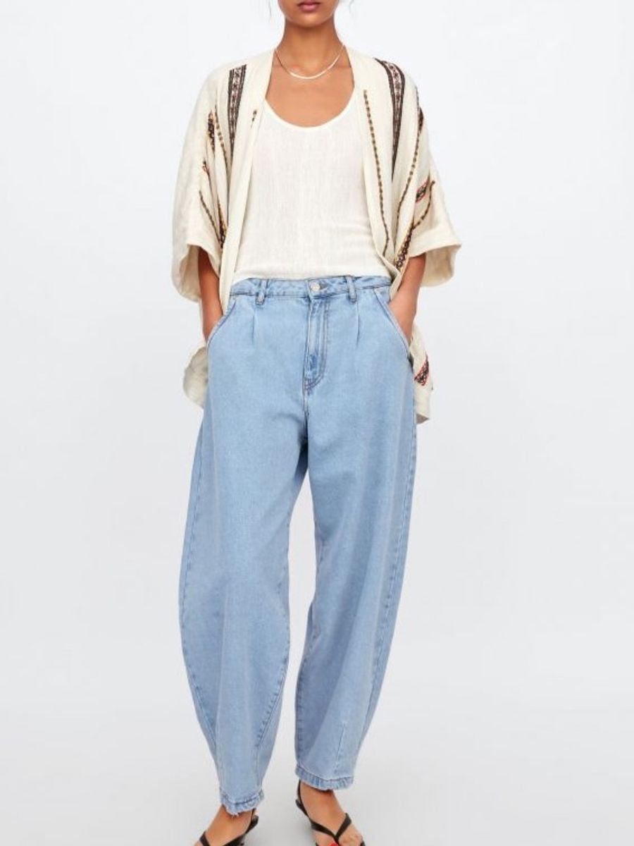 calça jeans zara