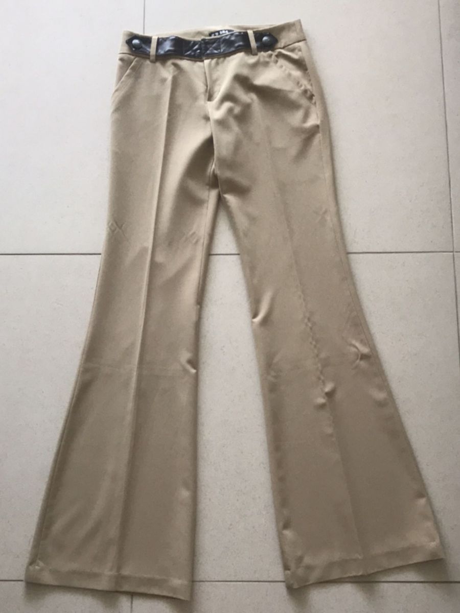 calça social clara feminina