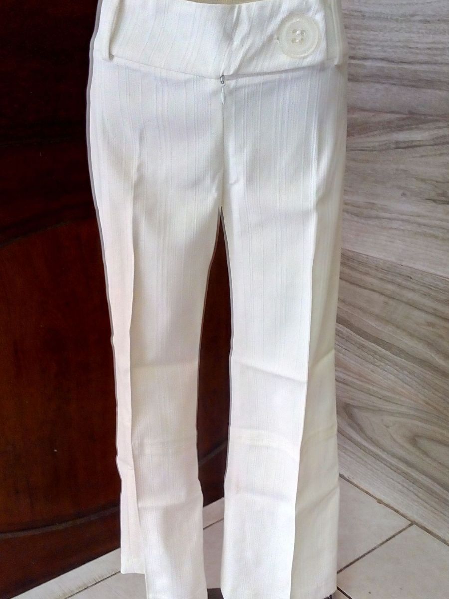 calça feminina social branca