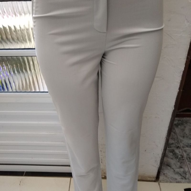 Calça cinza best sale social feminina