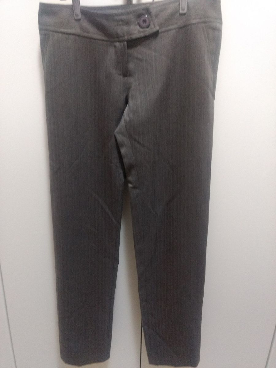 calça social cinza feminina
