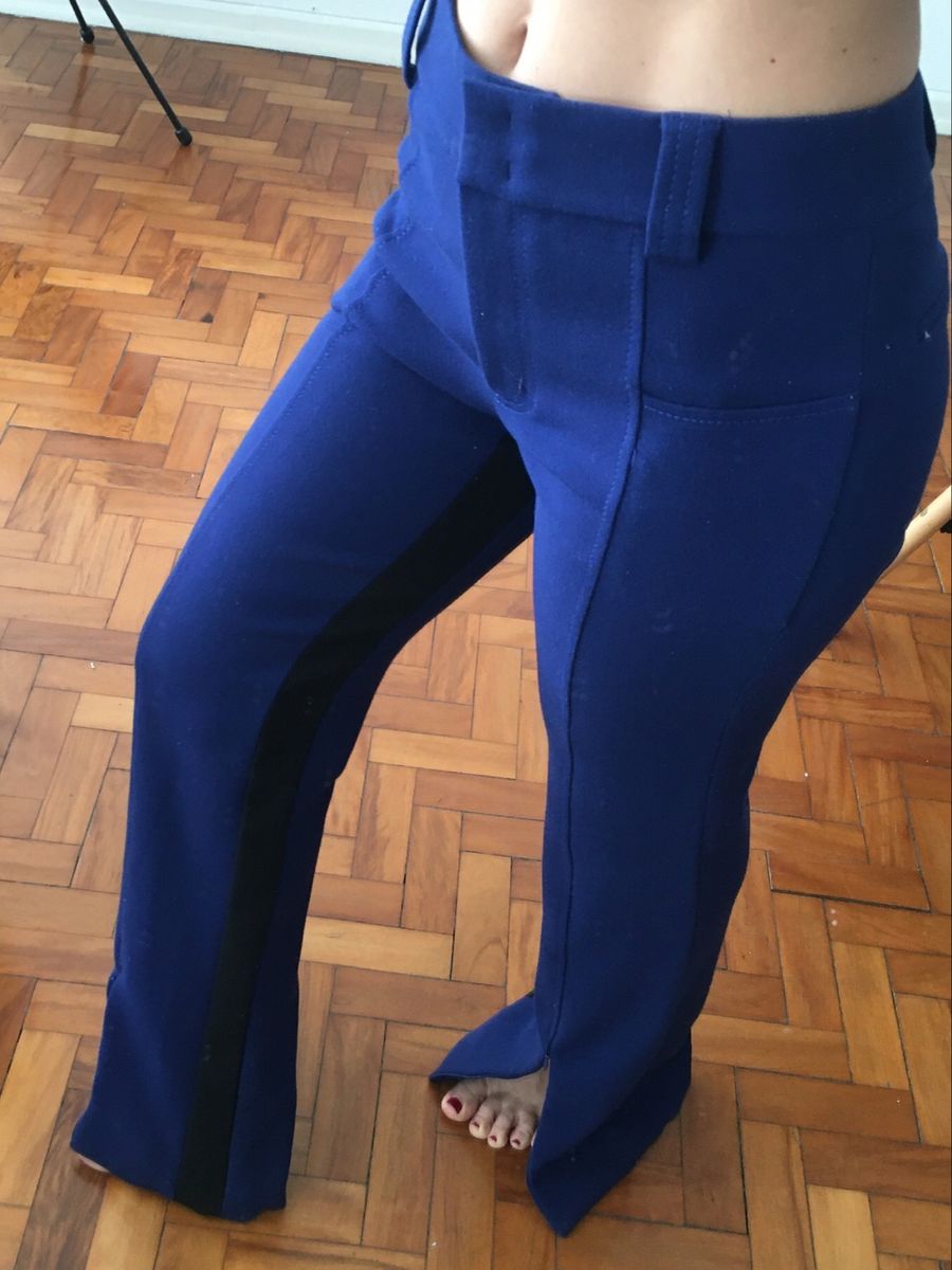 Calça social best sale com listra lateral