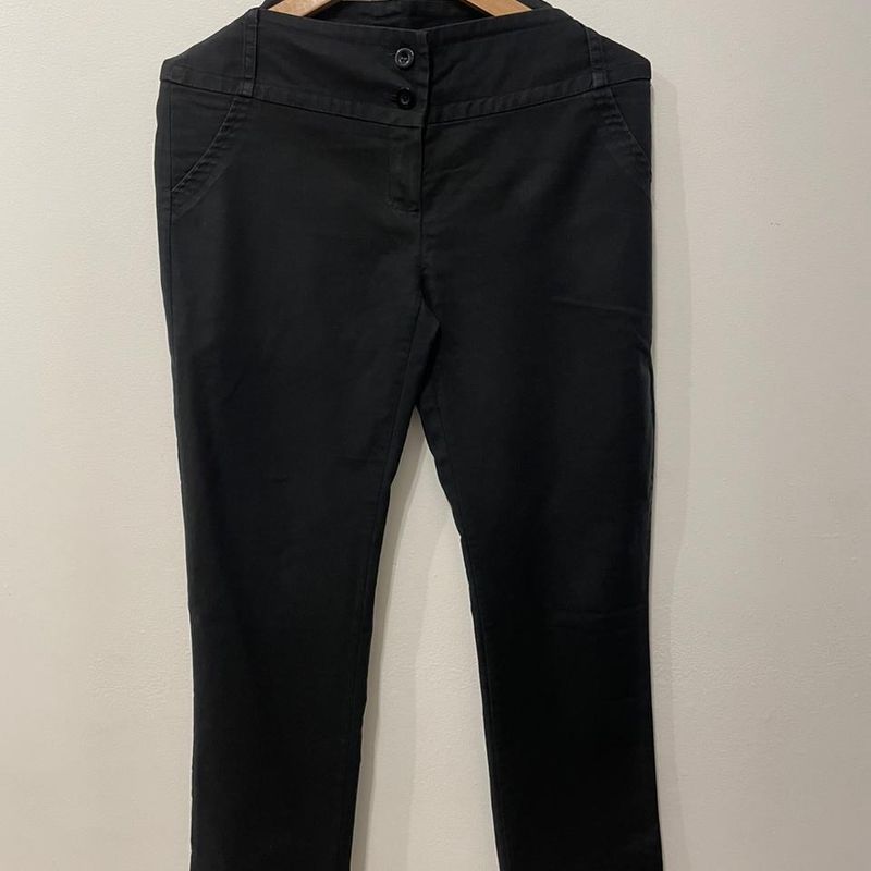 Calça social best sale cós alto