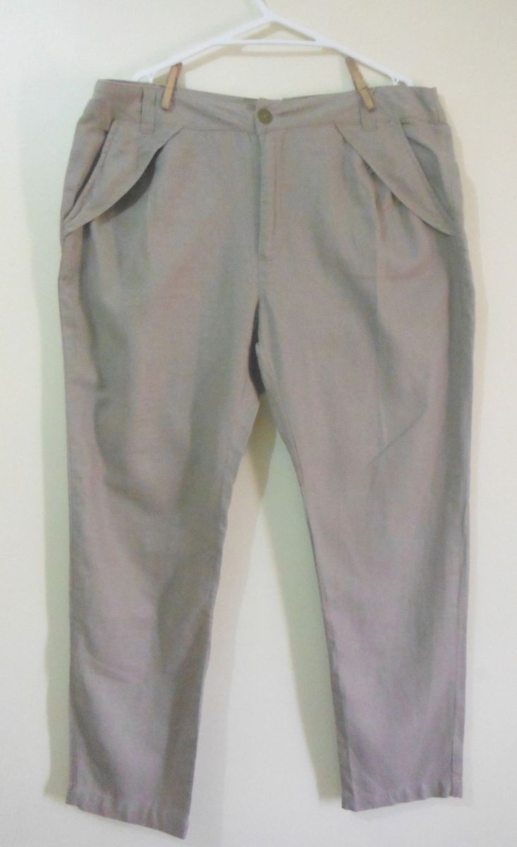 calça linho social feminina