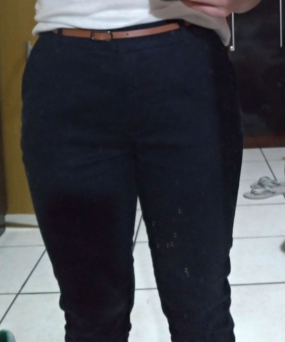 calça sarja social feminina