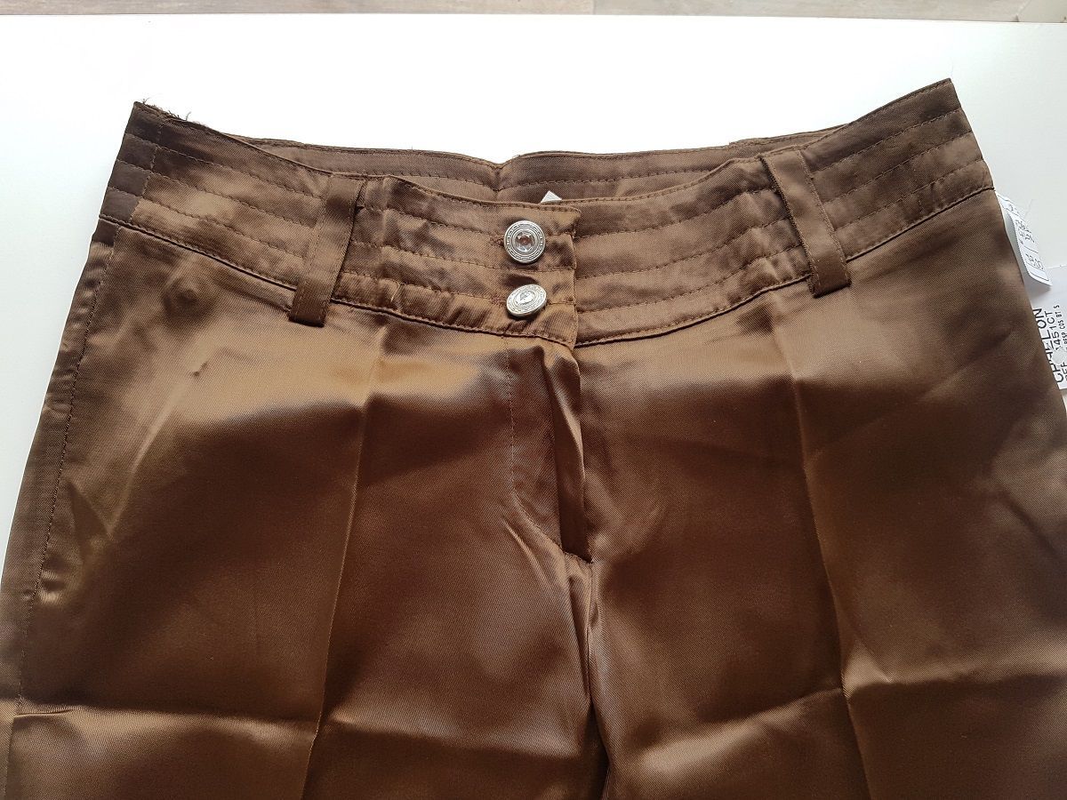 calça social feminina de cetim preta