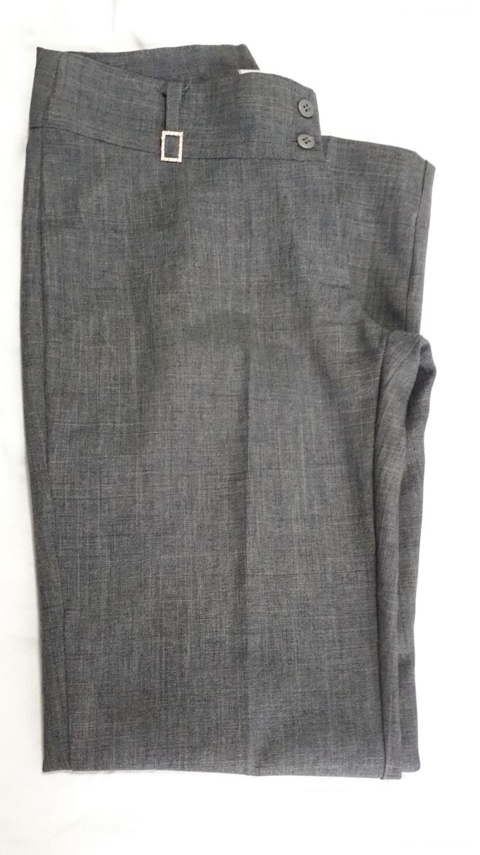 calça social cinza feminina