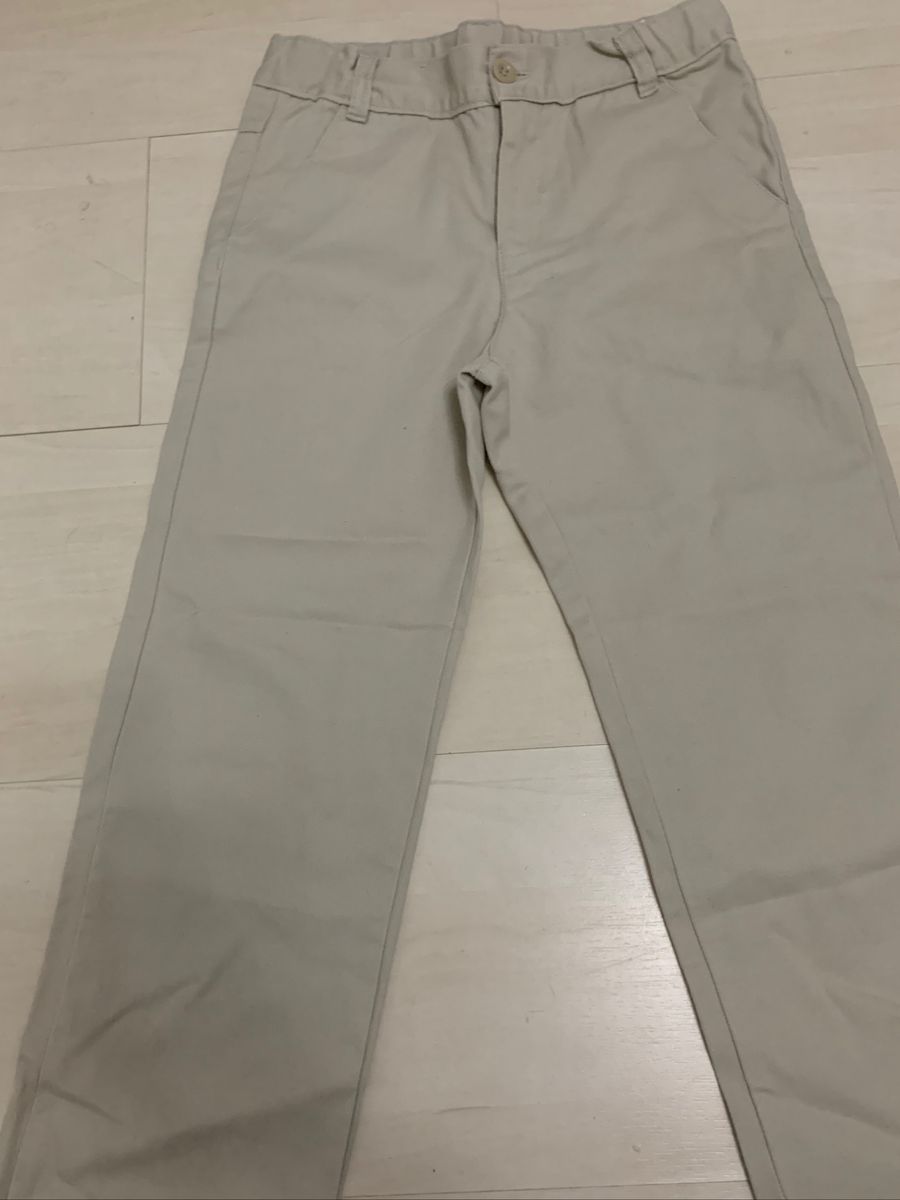 calça social infantil bege