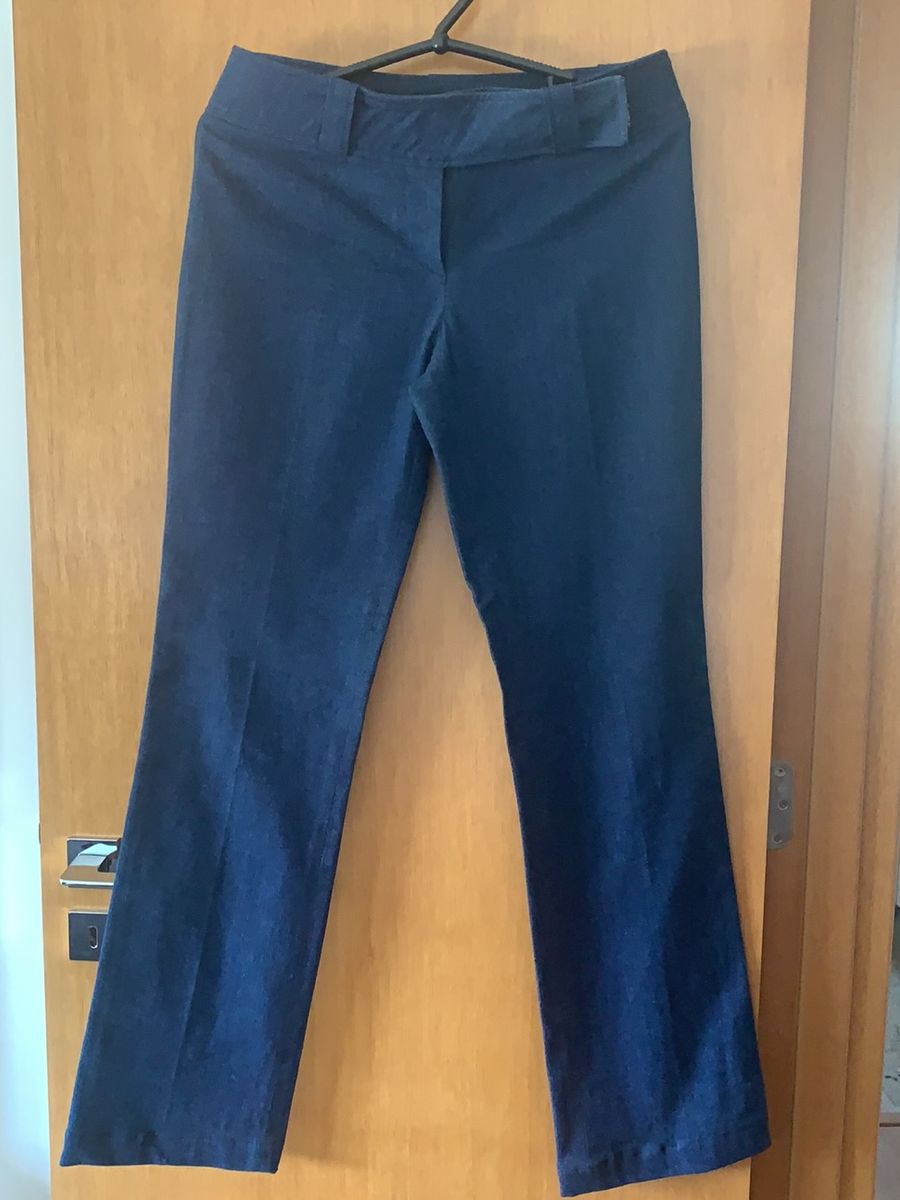 calça social jeans feminina