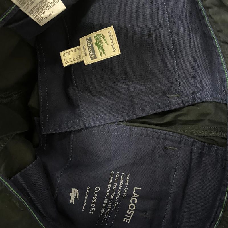 Calça Social Lacoste Preta - Tamanho 40 - Cod. 764 | Lacoste