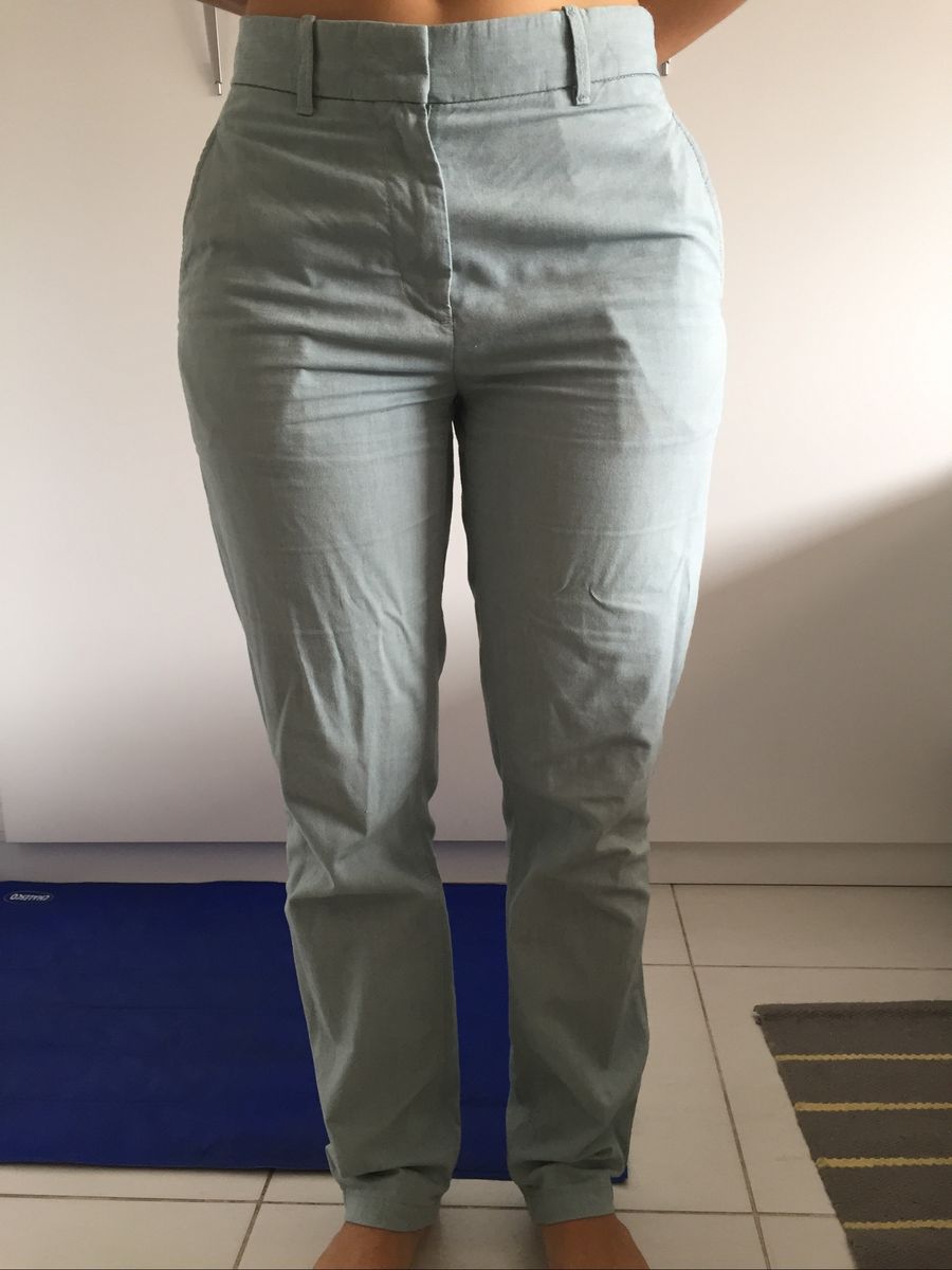 calça de linho feminina padrão