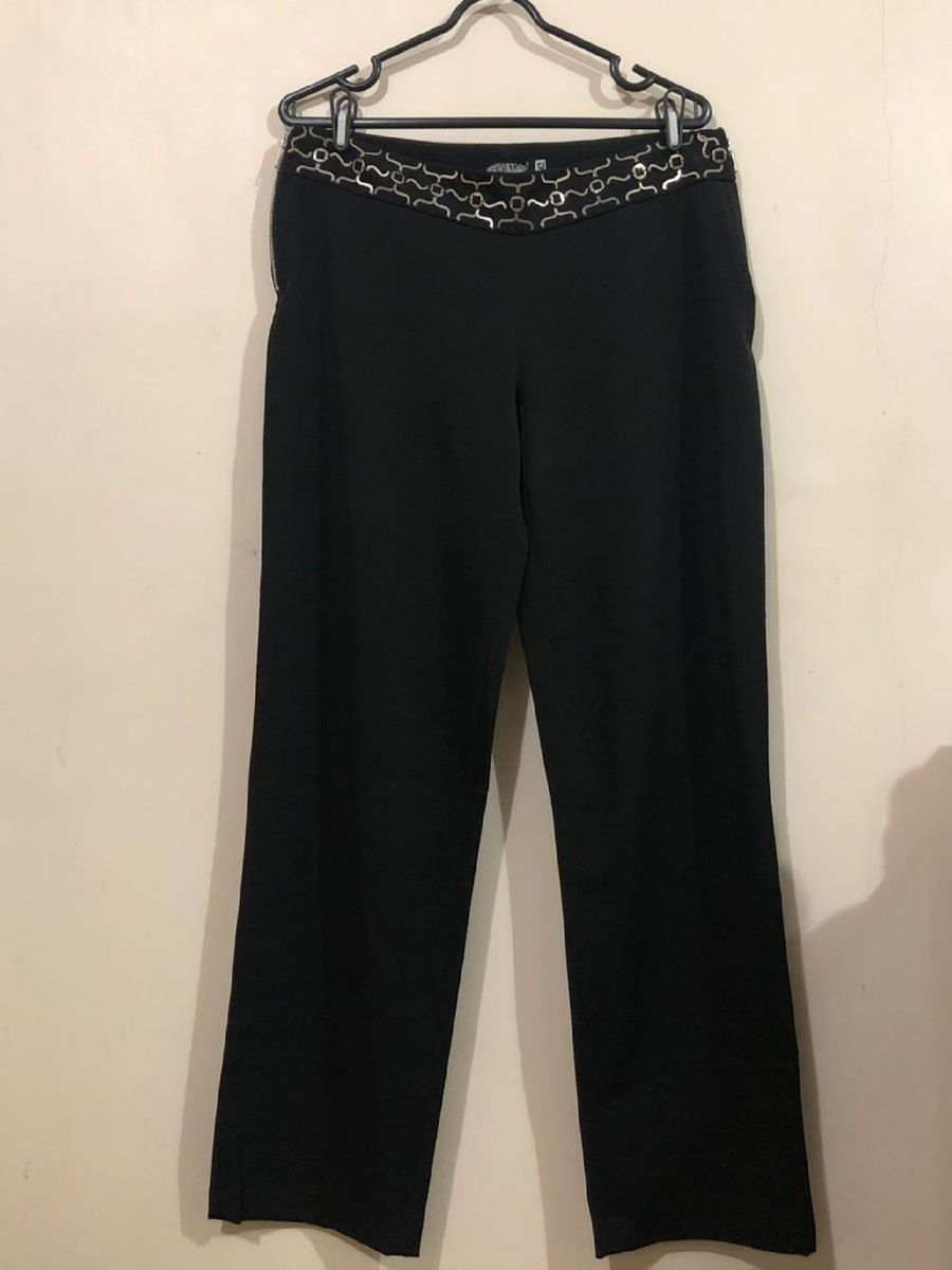 calça de microfibra feminina