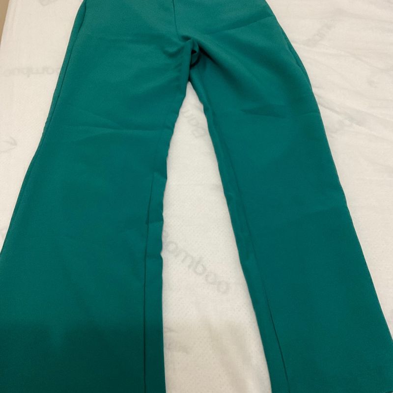 Calça best sale social larga