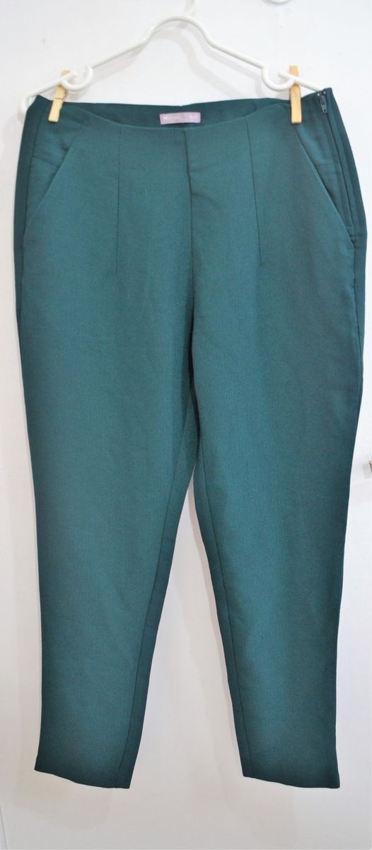 calça verde esmeralda