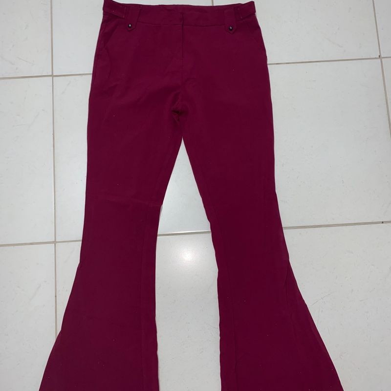 Calça social feminina store vinho