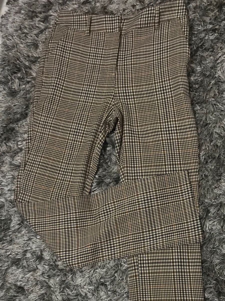 calça xadrez feminina c&a