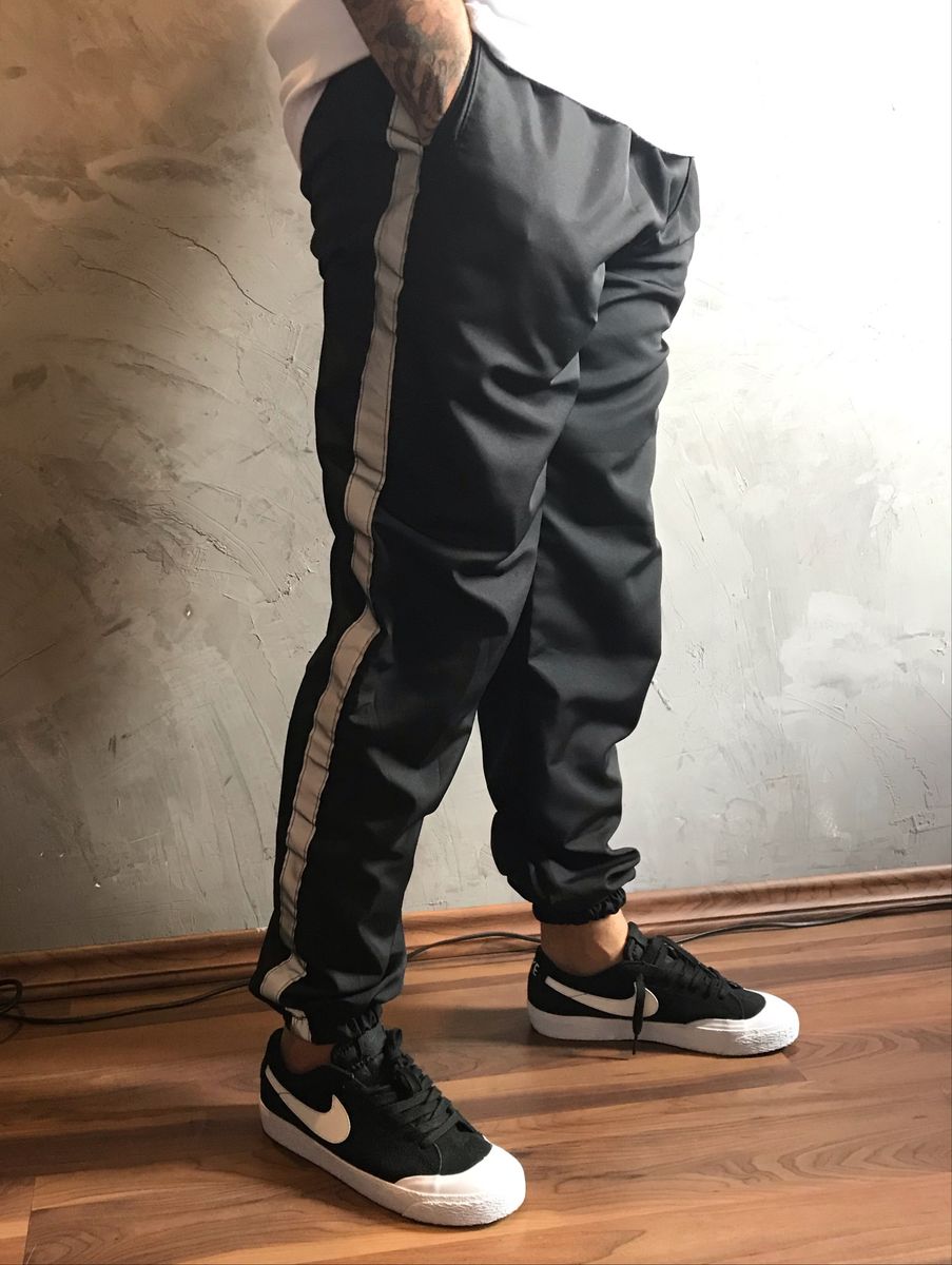 Calça tactel com store elastico na barra