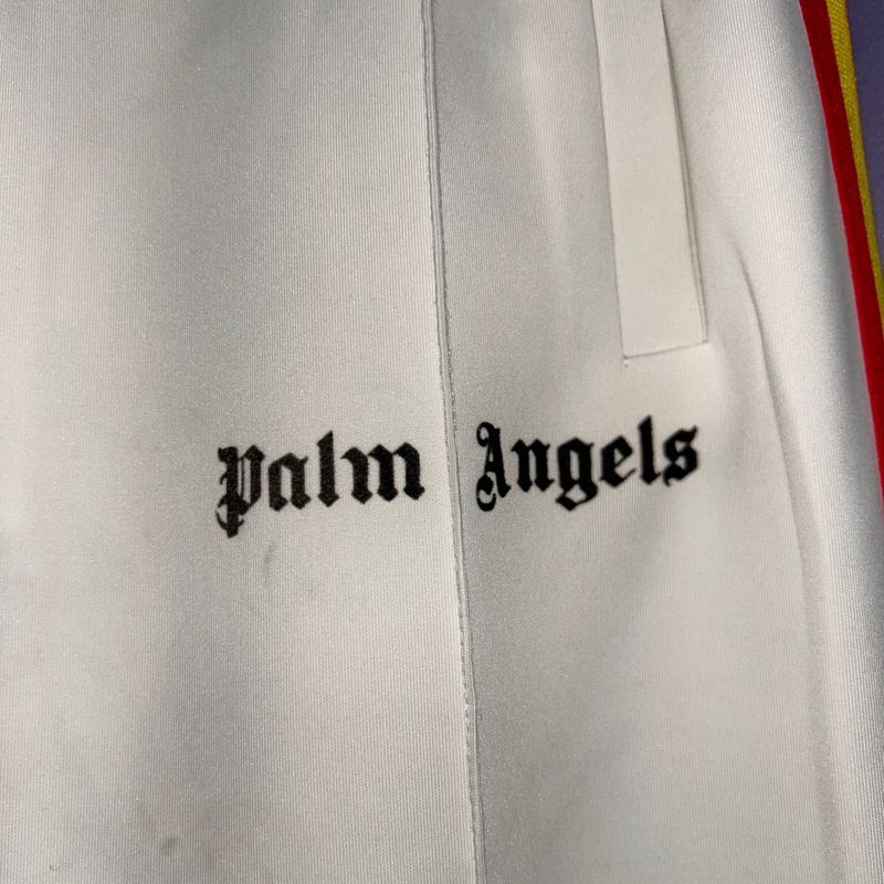 Palm Angels Calça com listras arco-íris na lateral - Preto - GLAMI