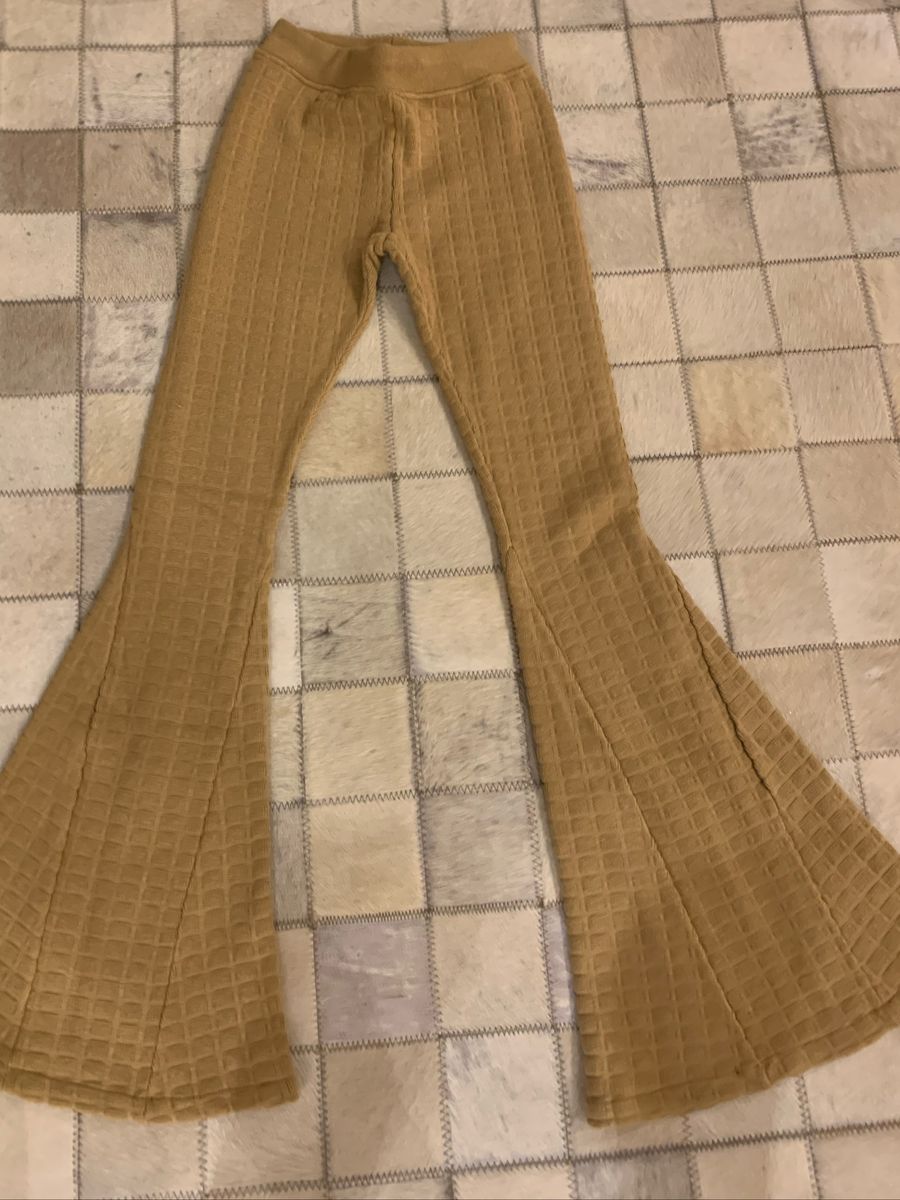 calça de trico feminina