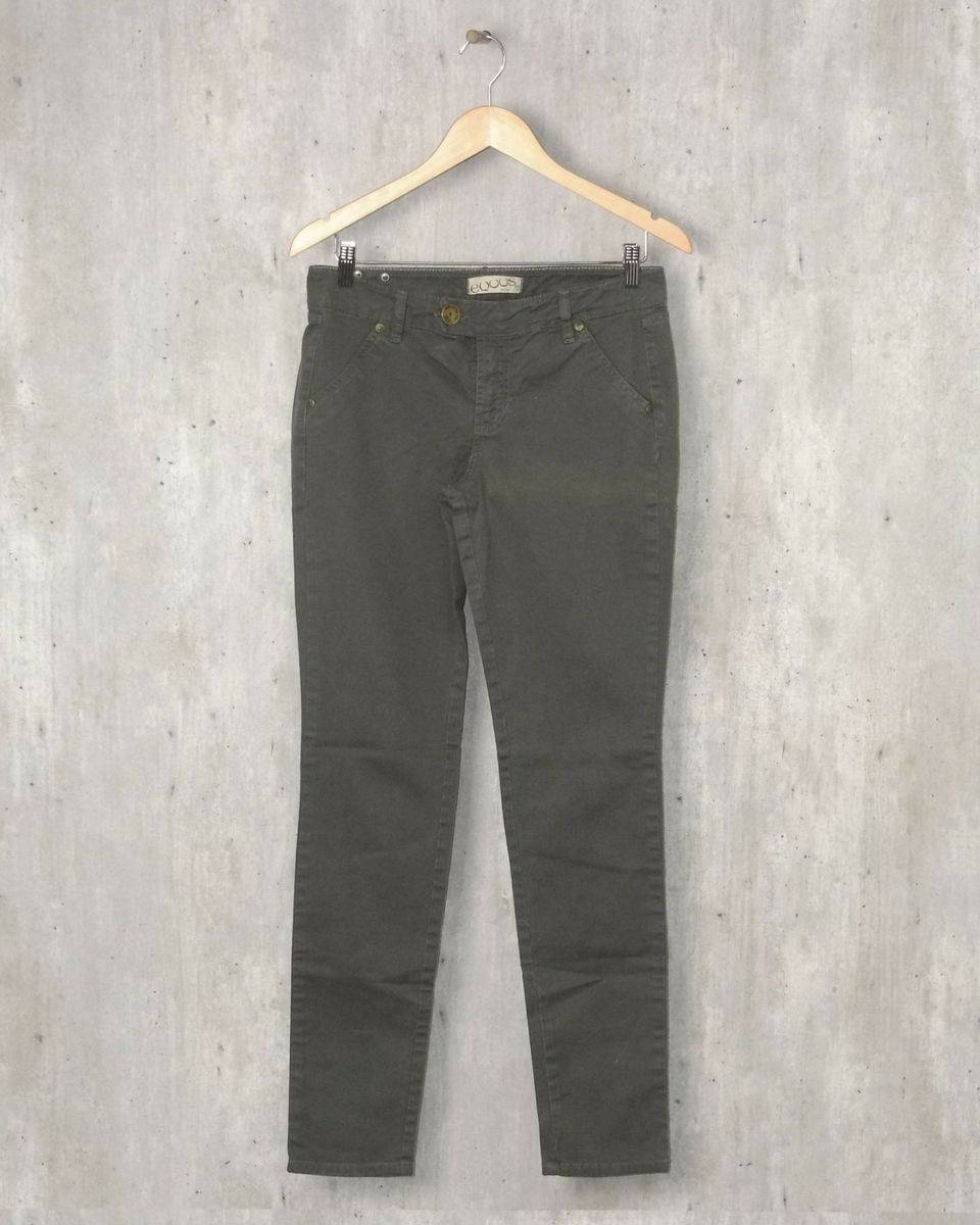 calça verde escuro feminina