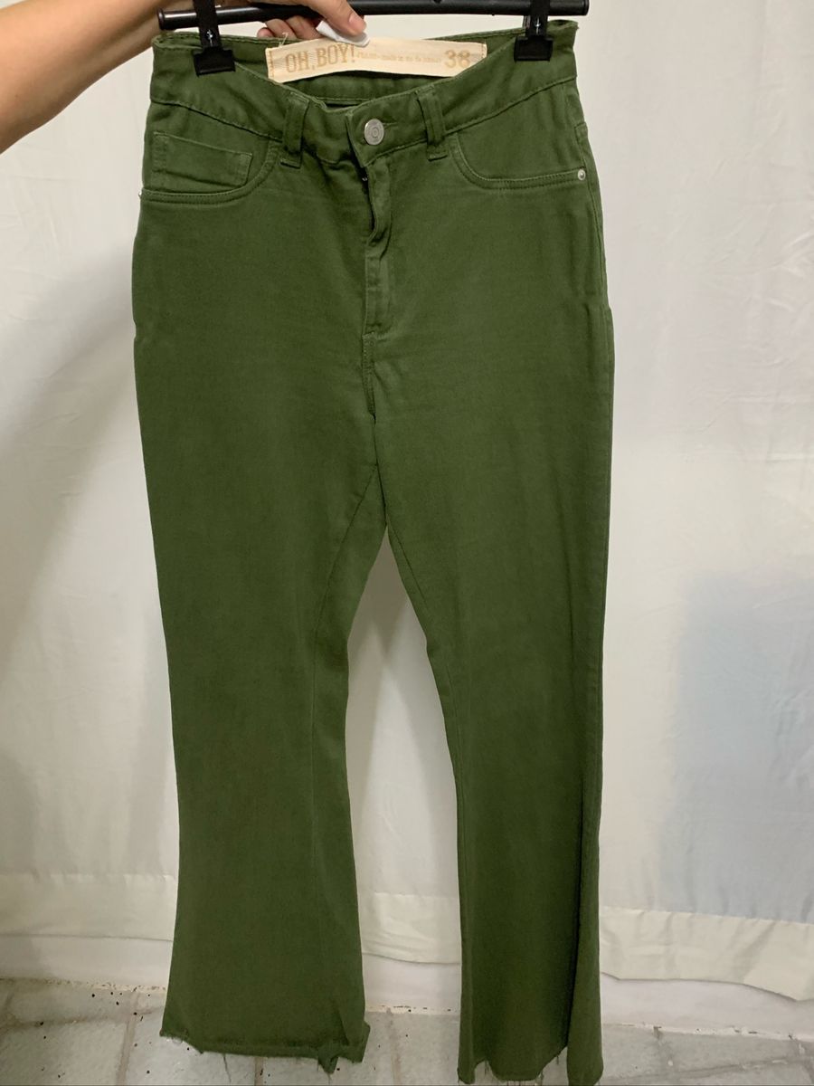 calça verde lodo