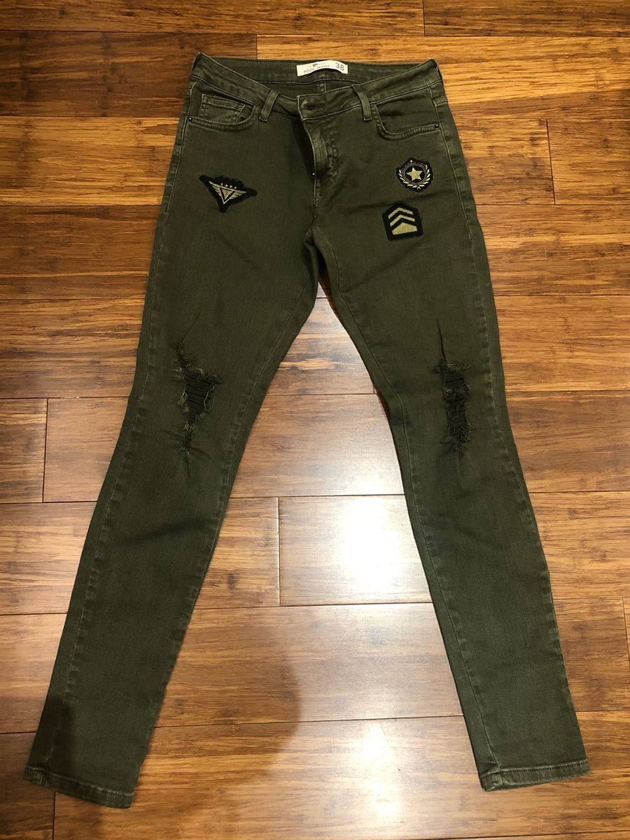 calça verde militar riachuelo