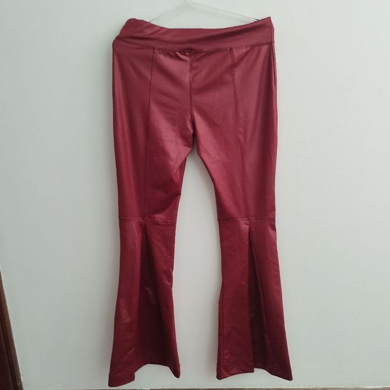 Calça boca best sale de sino vinho