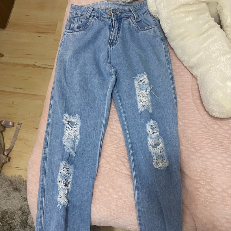 Calça Wide Leg Pantalona Jeans Feminina Renner Nunca Usado