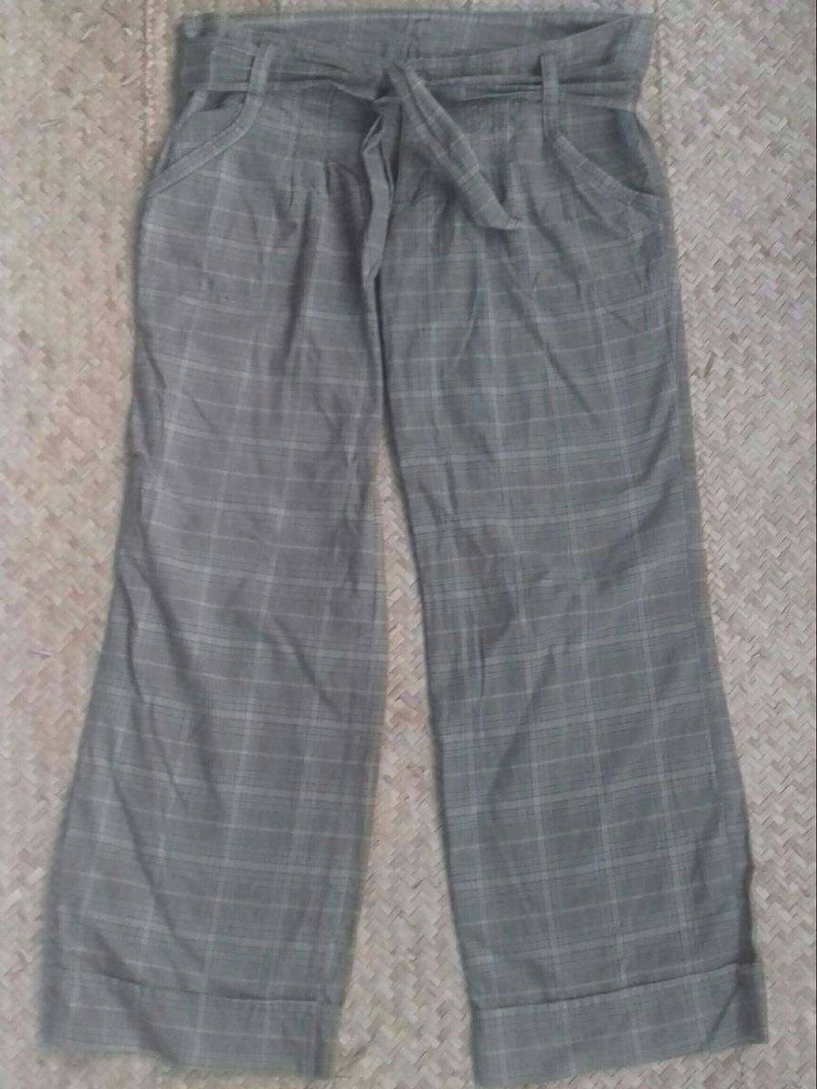 calça xadrez hering