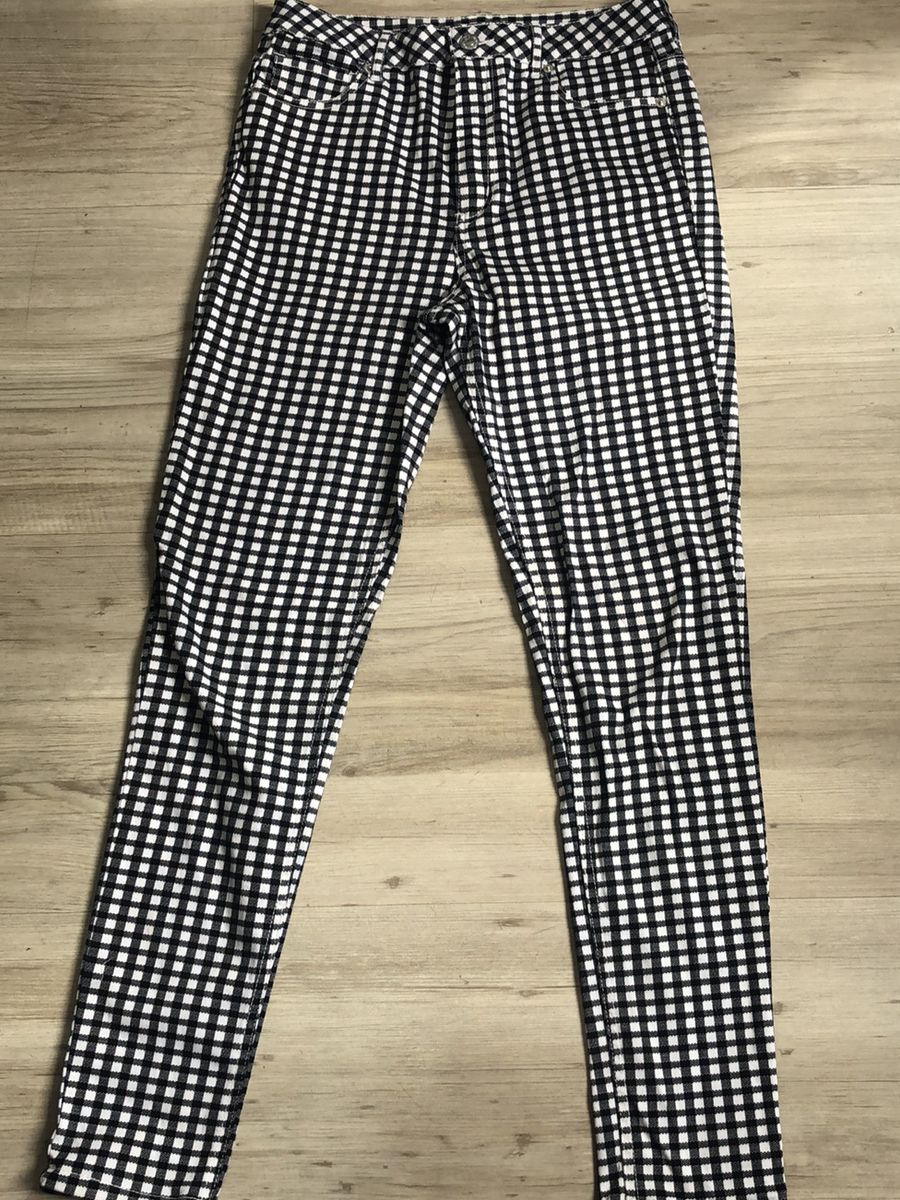 forever 21 calça xadrez