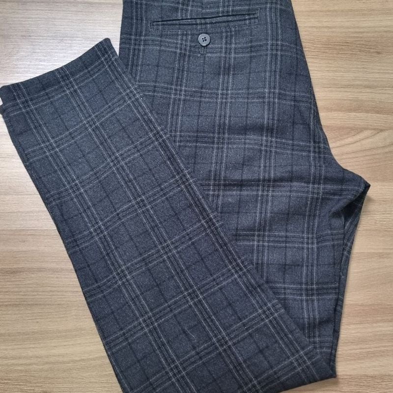 Calça Xadrez Masculina CalÃ§a Da Zara Masculina Calça Xadrez Zara
