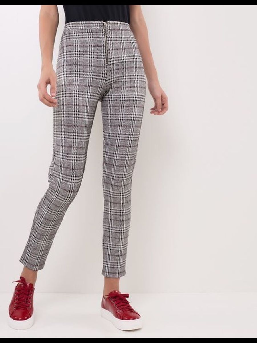calça principe de gales feminino