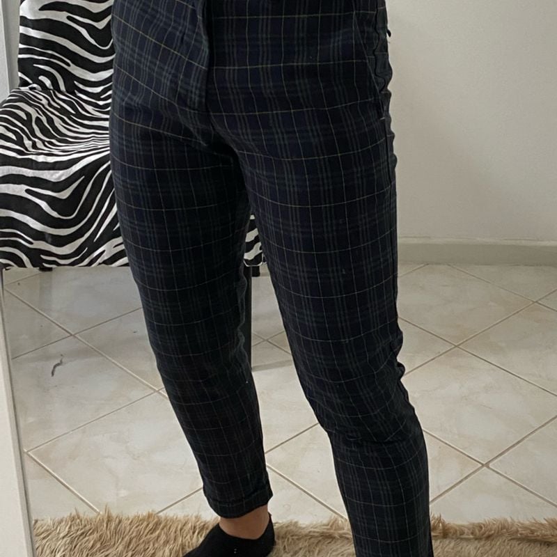 Calça Xadrez Verde Zara Calça Masculina Zara Usado 59972906 enjoei