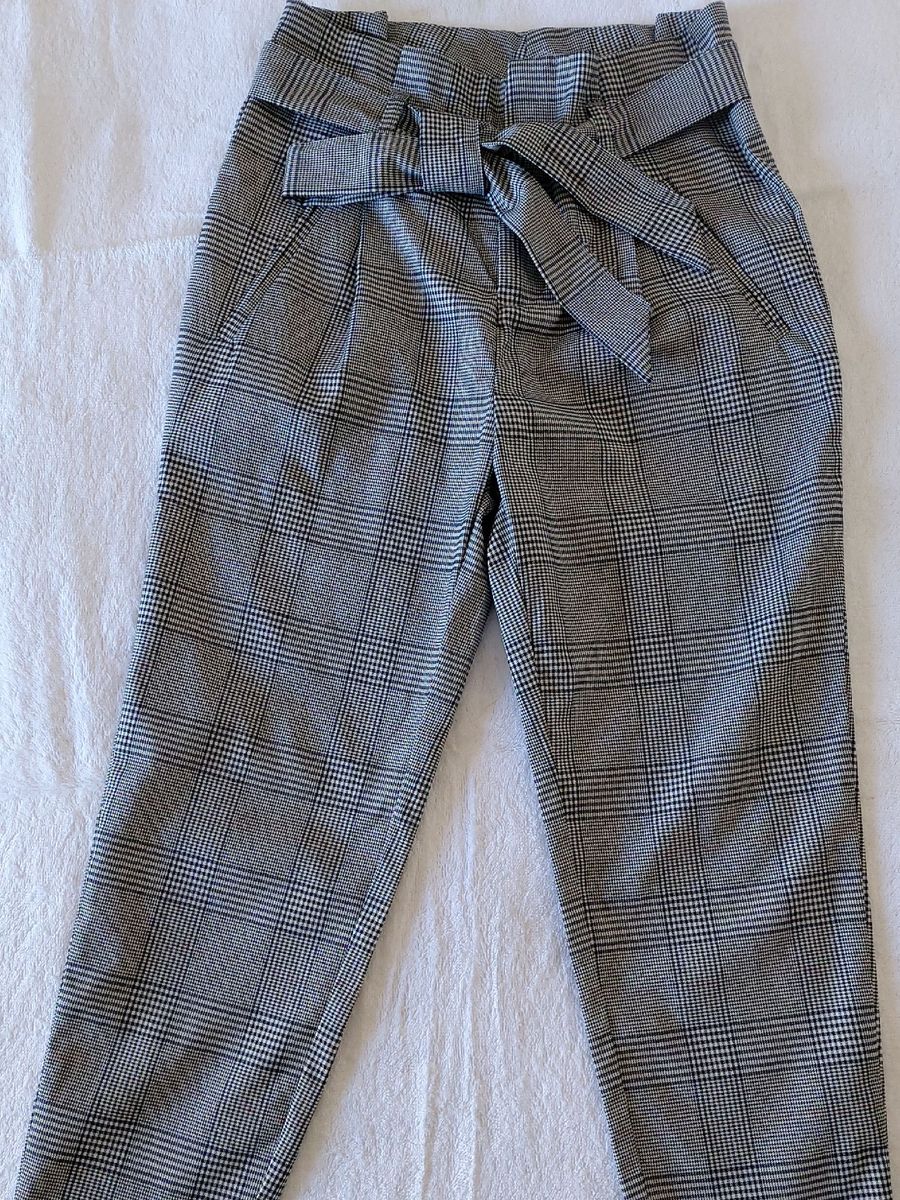 calça xadrez hering
