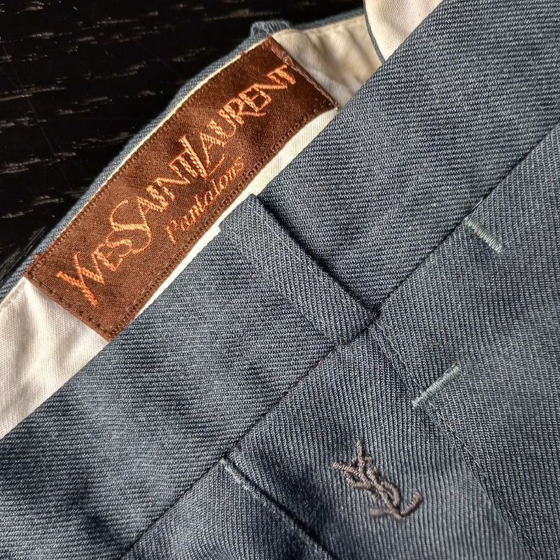 Calça Ysl Vintage Cgc Calça Masculina Yves Saint Laurent Usado