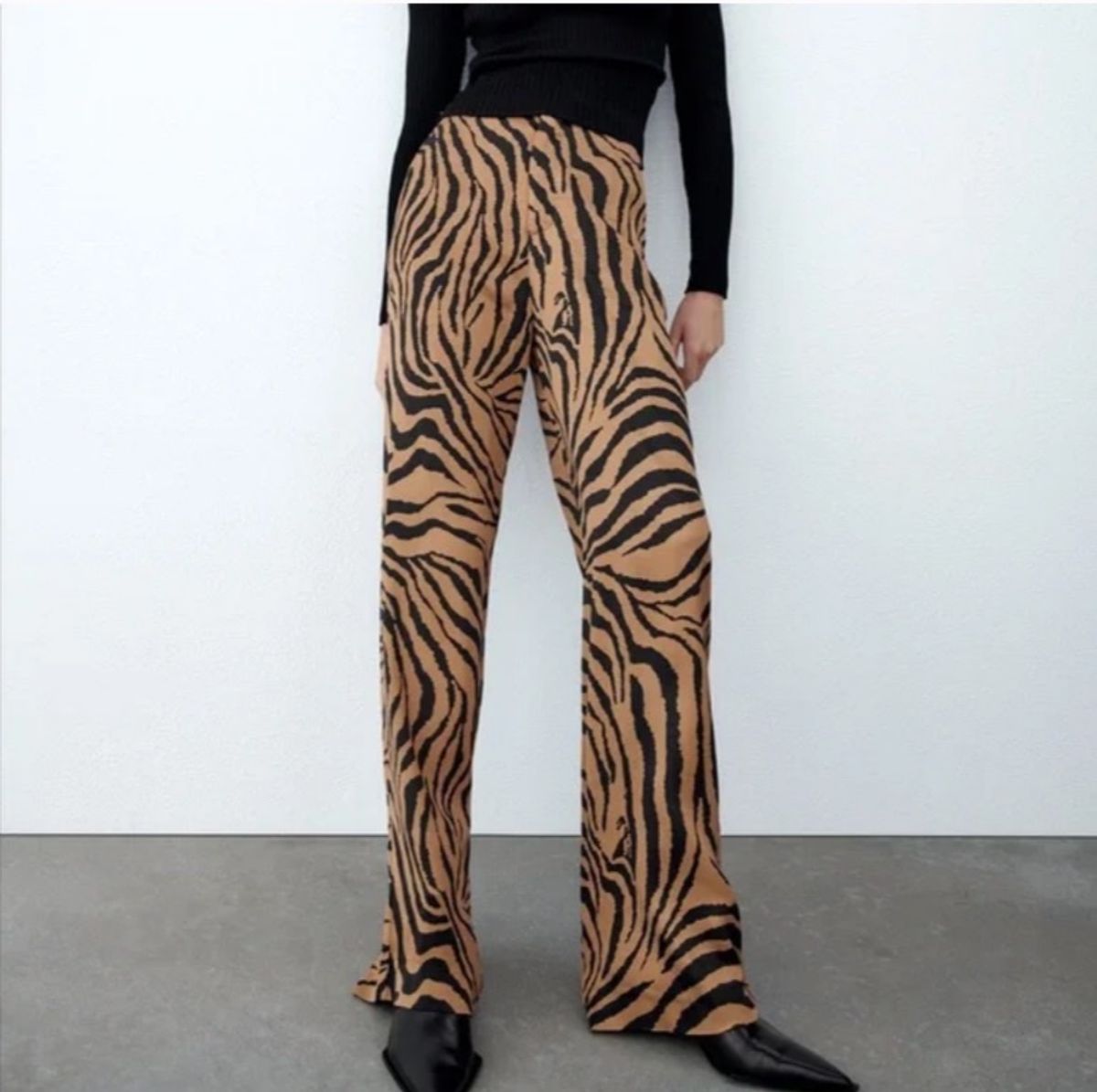 ZARA Animal Print Pants