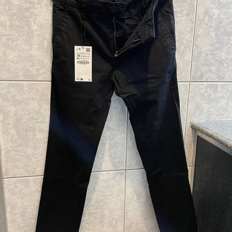 Man Silver Zara Man CalÃ§as Slim Fit Zara CalÃ§as Masculinas Calça