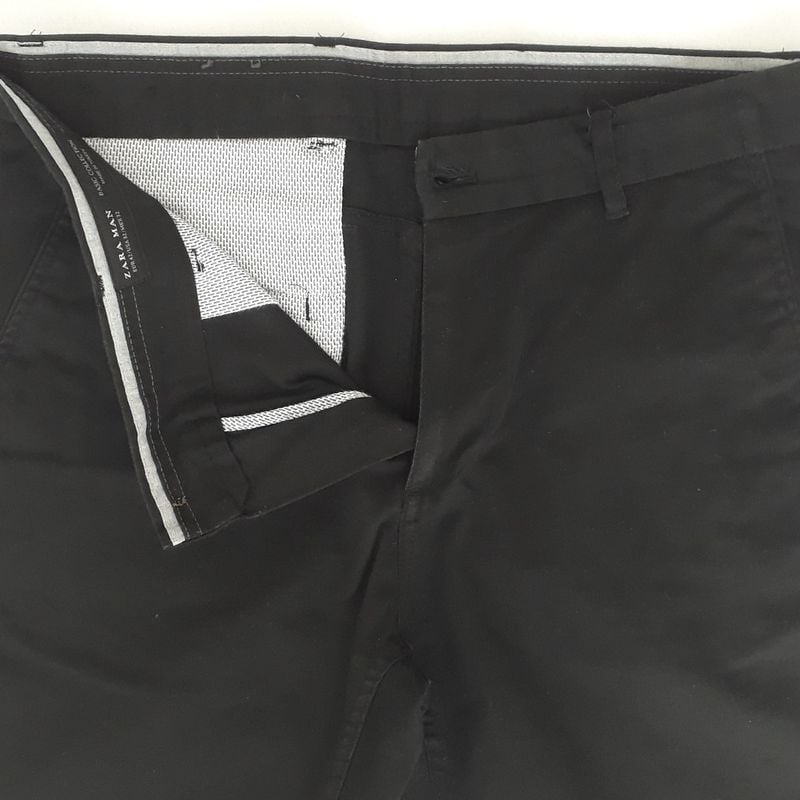 Calça Zara Preta Social Basic Collection Calça Masculina Zara Usado  75086286 enjoei