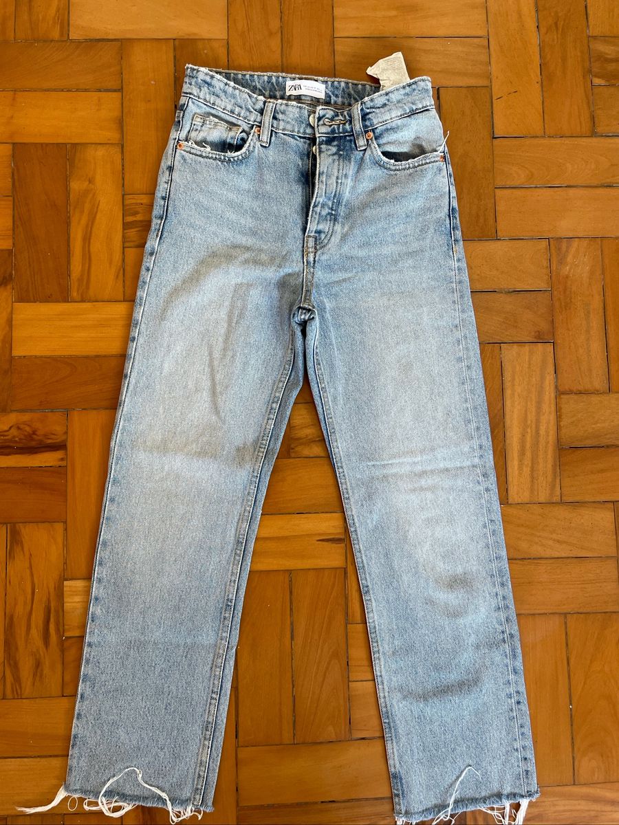 Calça Zara Reta Tamanho 32 Calça Feminina Zara Usado 72765236 enjoei