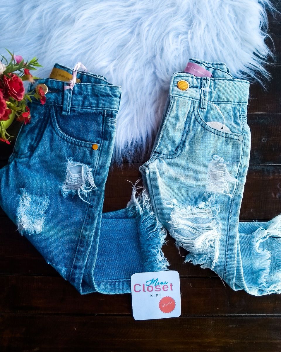 calça jeans menina infantil