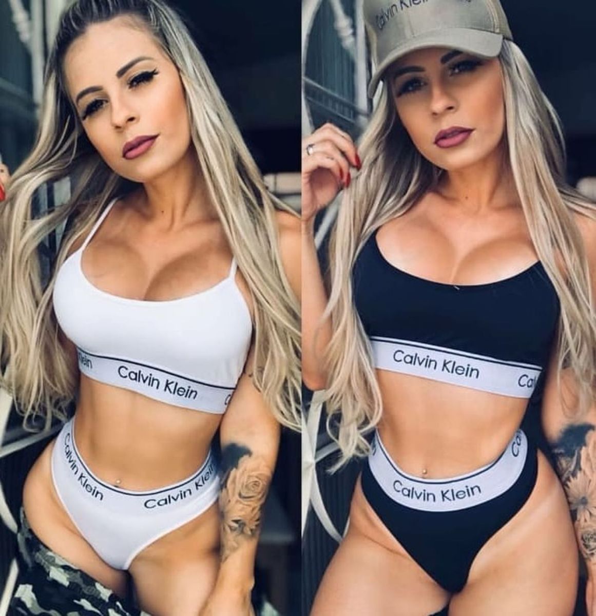 Gostosa de calcinha e sutiã
