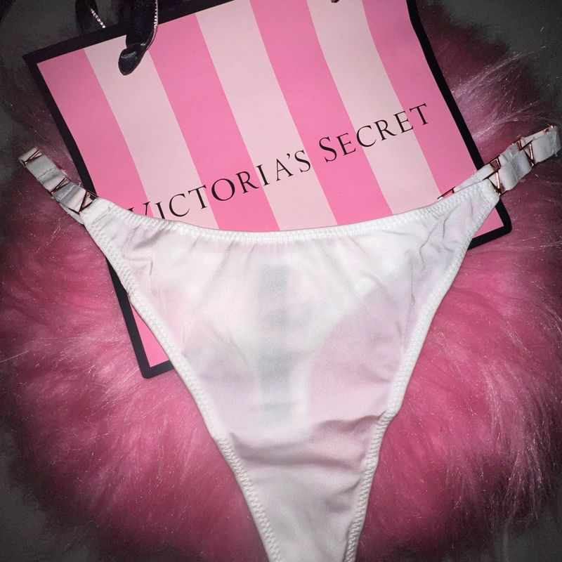 Victoria's Secret, Intimates & Sleepwear, Victorias Secret Pink Logo V  String Panty