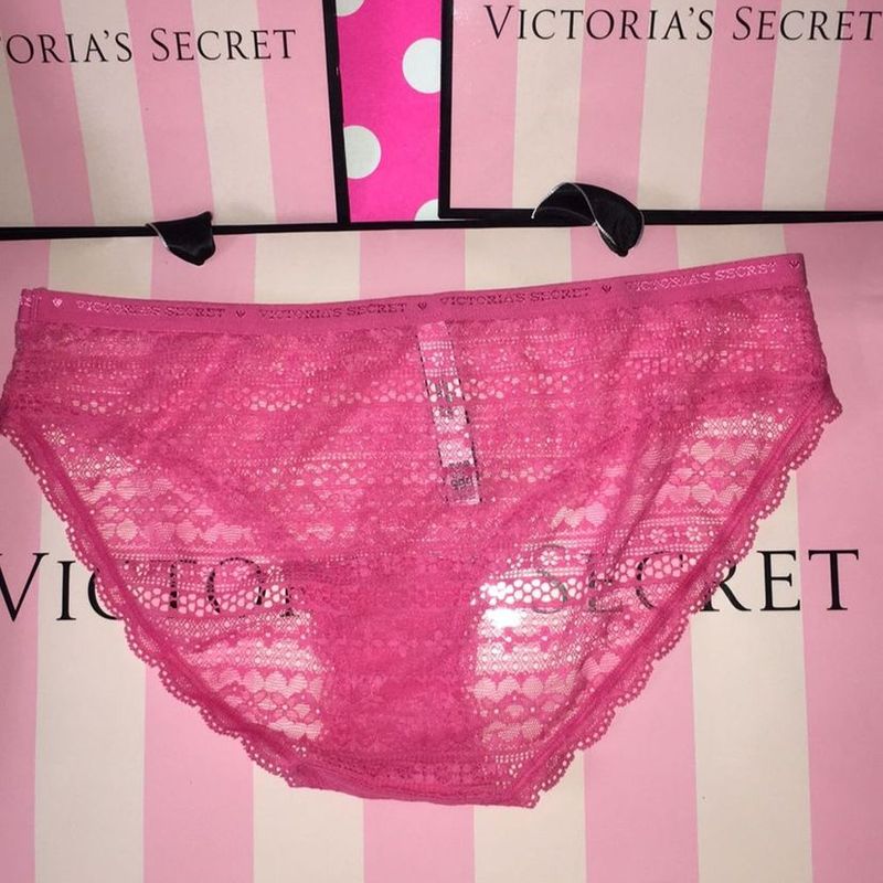 NOVO Victoria & # 039; s Tanga de veludo rosa secreta calcinha de