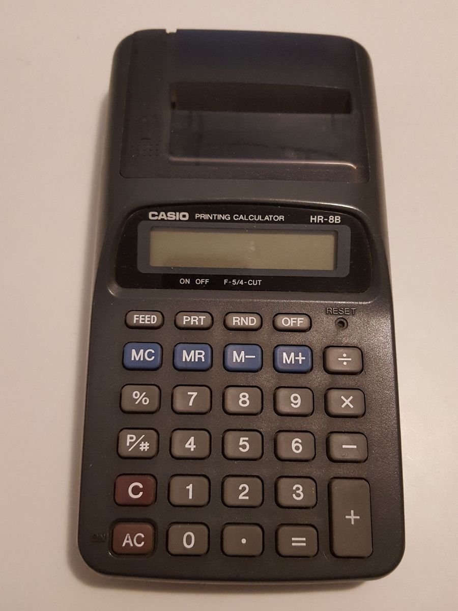 Calculadora Printer Casio Hr 8b Item Info & Eletro Casio Hr 8b Usado