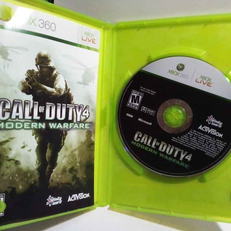 Jogo Call Of Duty 4 Modern Warfare - Xbox 360 Mídia Física