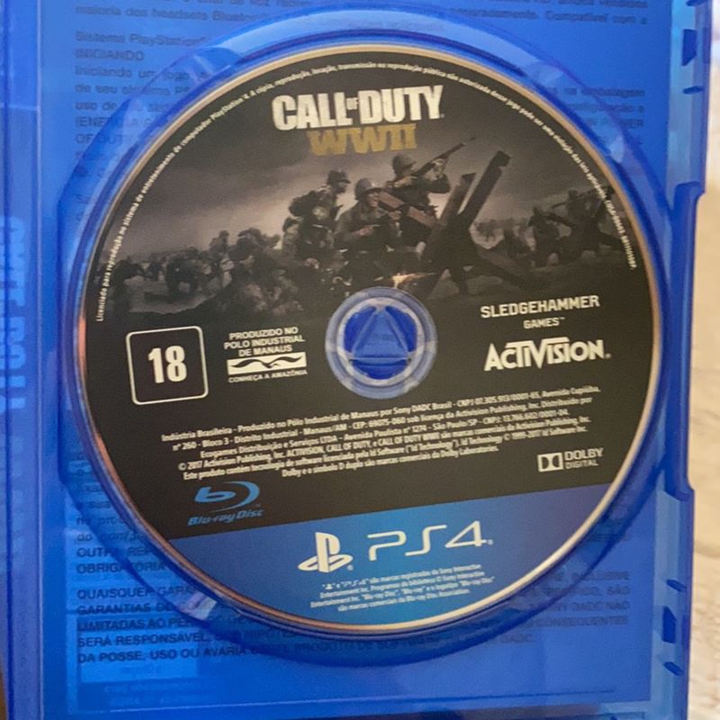 Call Of Duty: WW2 Compatível Ps4 - Activison Inc. - Jogos PS4