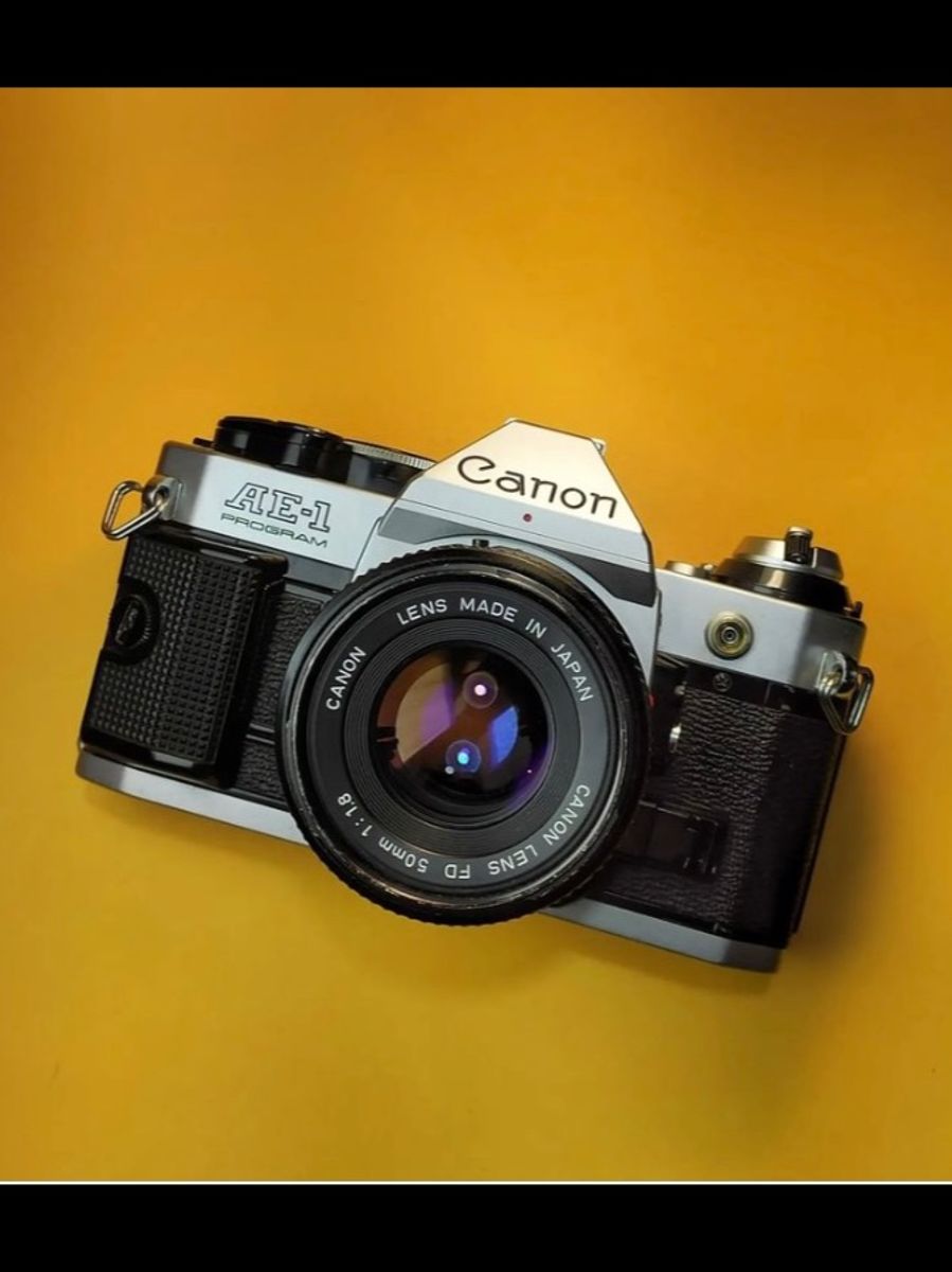 Câmera Analógica Canon Ae1 Program Máquina Fotográfica Analógica