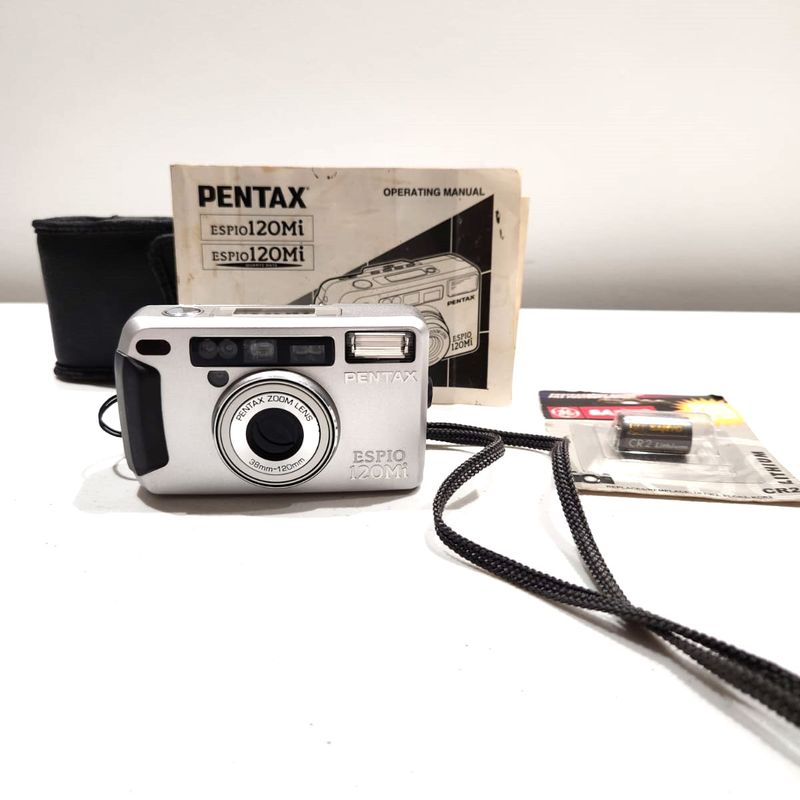 Câmera Analógica Pentax Espio 120 Mi#Máquina Fotográfica de Bolso