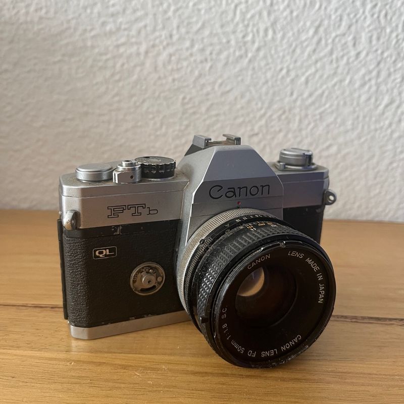 Câmera Antiga Canon Ftb | Máquina Fotográfica Analógica Canon
