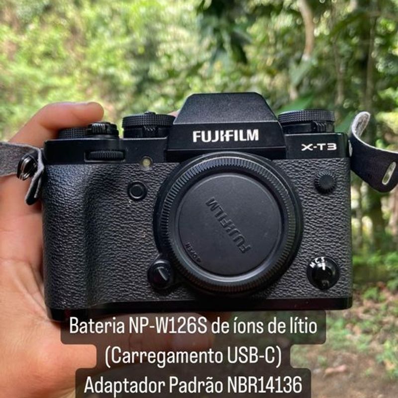 Câmera Digital Mirrorless Fuji Xt3 - Preta e Lente Zoom